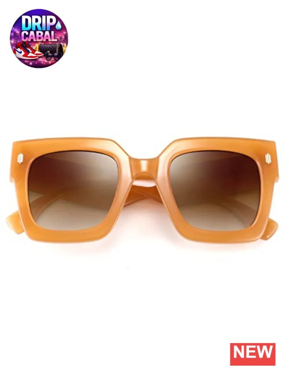 Vintage Oversized Square Sunglasses for Women UV400 Retro Fashion Shades